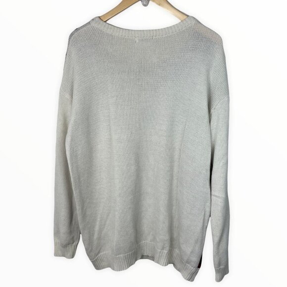 Urban Outfitters BDG Animal Games Pot Leaf Chunky Oversized Sweater Knit Weed L‎ - Picture 6 of 15